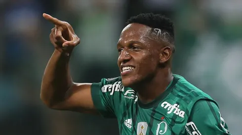 Vasco pensa em Yerri Mina. Foto: Cesar Greco/Ag Palmeiras/Divulgação