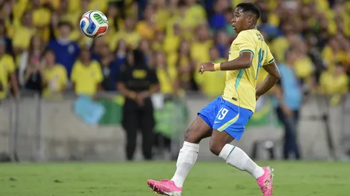 Endrick jogador do Selecao Brasileira durante partida contra o Panama no estadio Maracana pelo campeonato Amistoso.