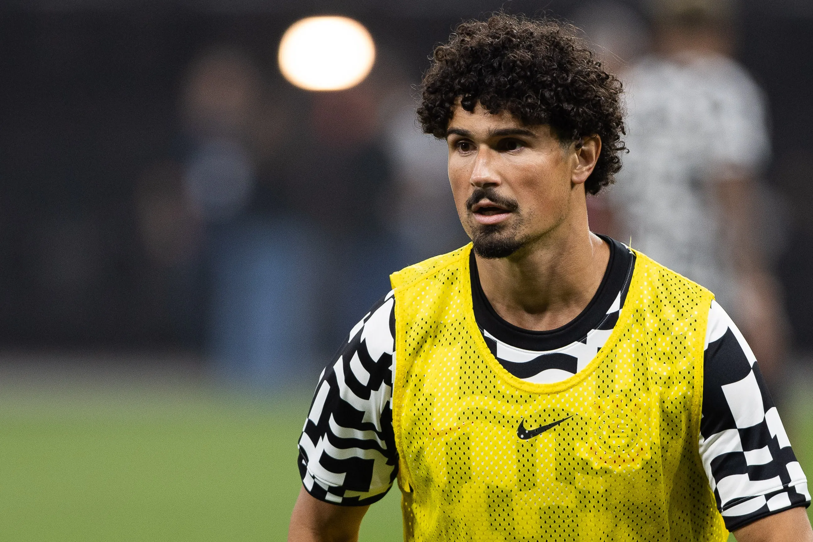 SP – SAO PAULO – 14/05/2026 – COPA DO BRASIL 2026, CORINTHIANS X BARRA – Andre Ramalho jogador do Corinthians durante aquecimento antes da partida contra o Barra no estadio Arena Corinthians pelo campeonato Copa Do Brasil 2026. Foto: Joisel Amaral/AGIF