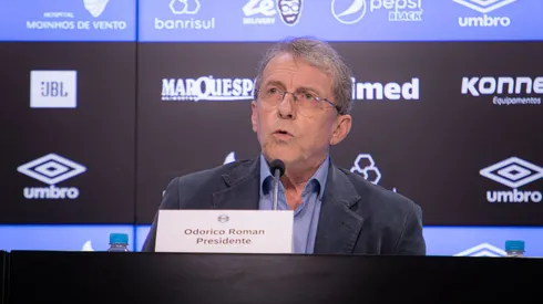 Odorico Roman, presidente do Grêmio (4). Foto: Maxi Franzoi/AGIF