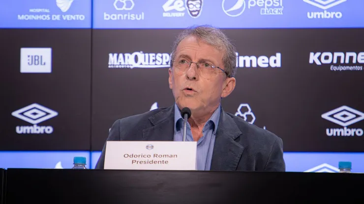 Odorico Roman, presidente do Grêmio (4). Foto: Maxi Franzoi/AGIF