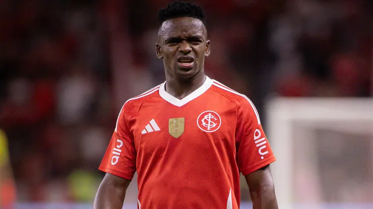 Johan Carbonero jogador do Internacional durante partida contra o [EQUIPE 2] no estadio Beira-Rio pelo campeonato Gaucho 2026. Foto: Maxi Franzoi/AGIF