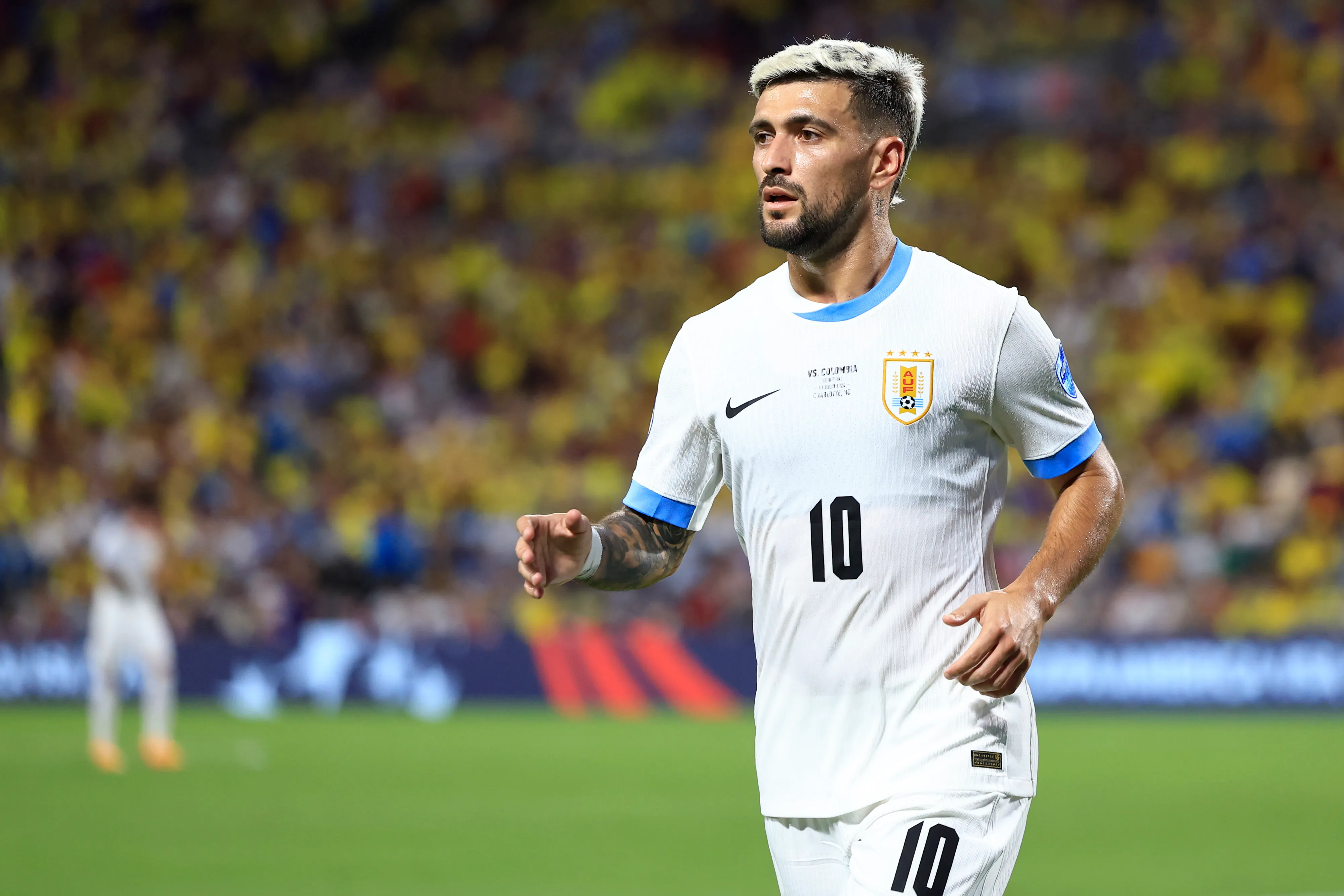 Arrascaeta em campo pelo Uruguai. Foto: Buda Mendes/Getty Images