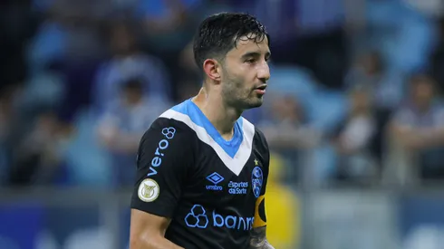 Mathias Villasanti jogador do Gremio durante partida contra o Criciuma no estadio Arena do Gremio pelo campeonato Brasileiro A 2024. Foto: Maxi Franzoi/AGIF