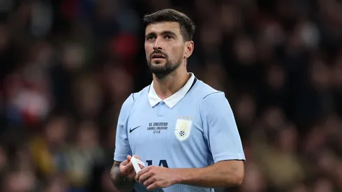 LONDON, ENGLAND - MARCH 27: Giorgian De Arrascaeta of Uruguay during the international friendly match between England and Uruguay at Wembley Stadium on March 27, 2026 in London, England. (Photo by Justin Setterfield/Getty Images)