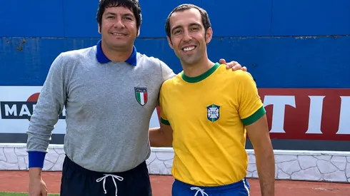 Fabiano Heves, ex-Internacional, como goleiro da Itália. Foto: Reprodução/Arquivo pessoal