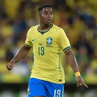 Endrick abre o coração após gol pelo Brasil