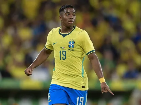 Endrick abre o coração após gol pelo Brasil