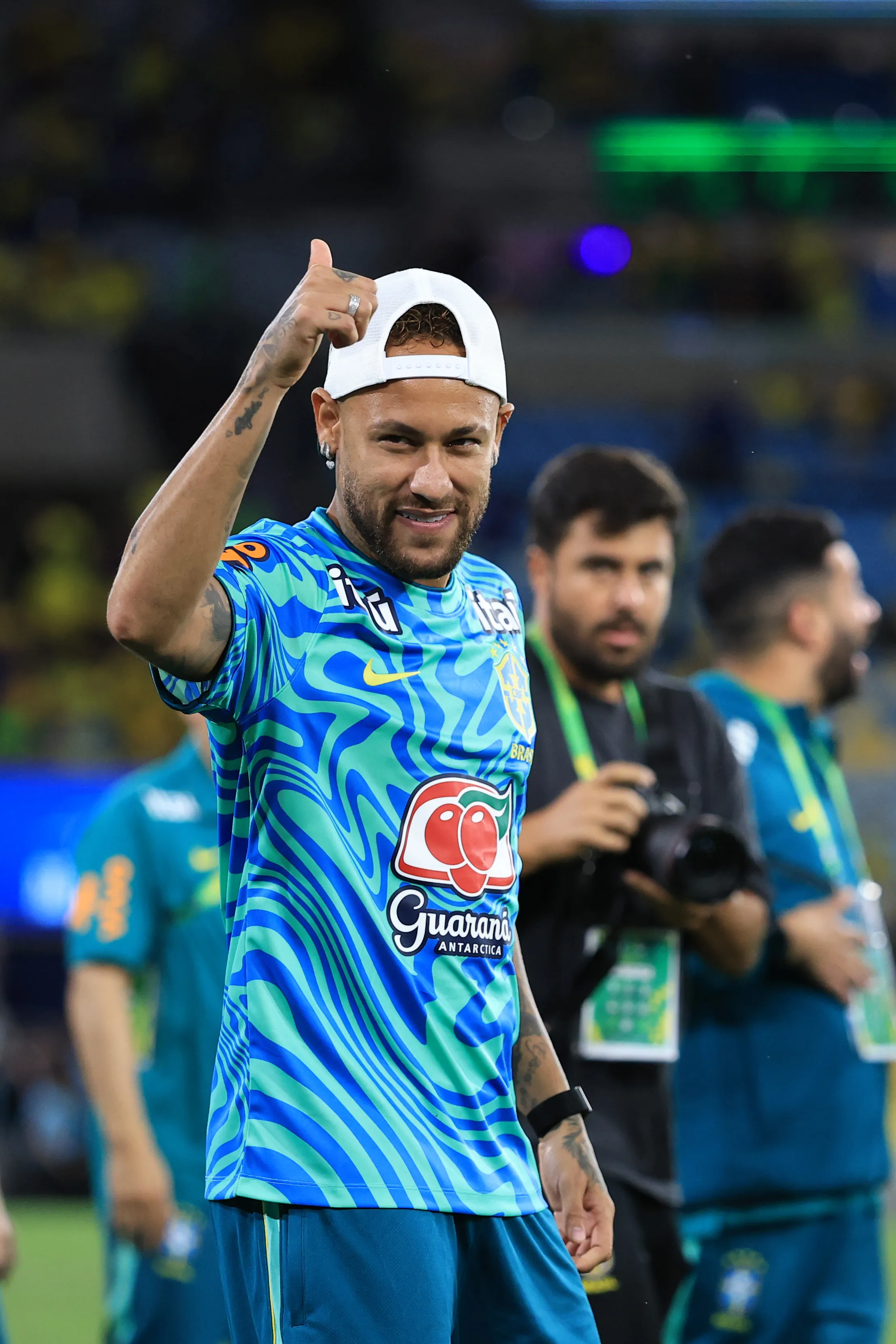 RIO DE JANEIRO, BRAZIL – MAY 31: Neymar Jr. reacts after the international friendly match between Brazil and Panama at Maracana Stadium on May 31, 2026 in Rio de Janeiro, Brazil. (Photo by Buda Mendes/Getty Images)