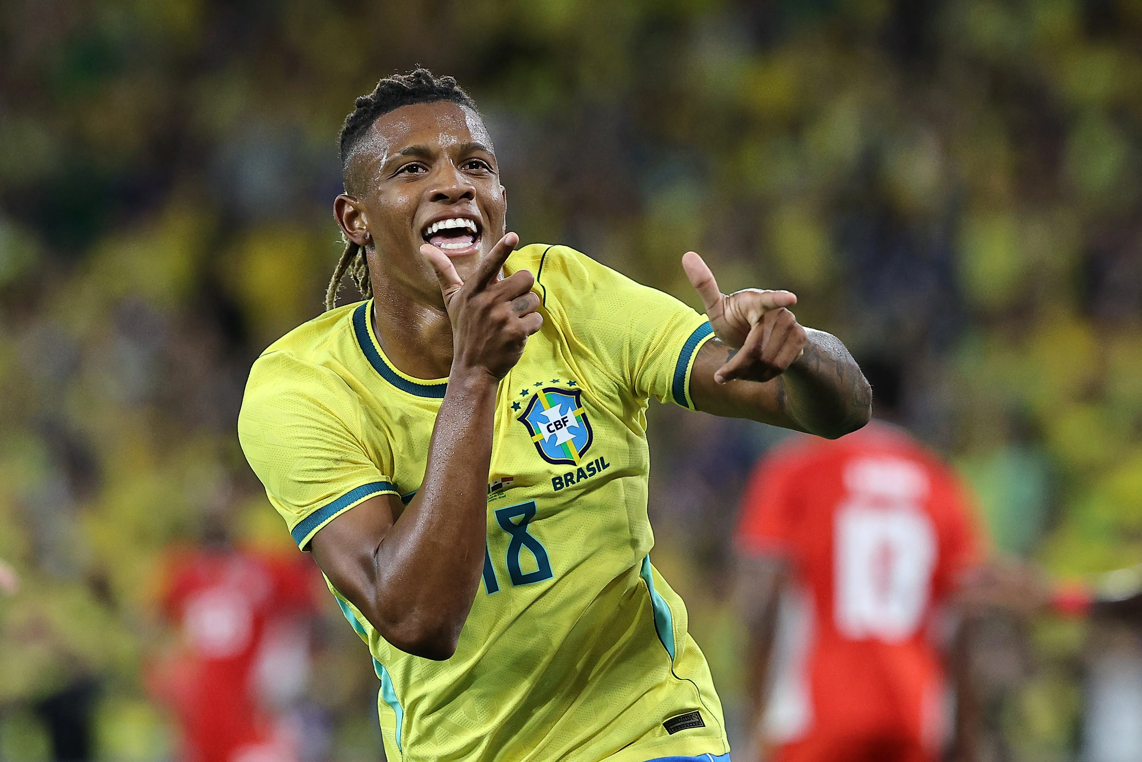 RIO DE JANEIRO, BRAZIL – MAY 31: Danilo of Brazil celebrates scoring his team’s sixth goal during the international friendly match between Brazil and Panama at Maracana Stadium on May 31, 2026 in Rio de Janeiro, Brazil. (Photo by Wagner Meier/Getty Images)