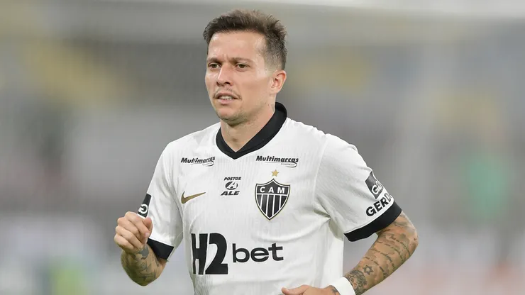 Bernard jogador do Atlético-MG durante partida contra o Fluminense no estádio Maracanã pelo campeonato Brasileiro A 2026. Foto: Thiago Ribeiro/AGIF