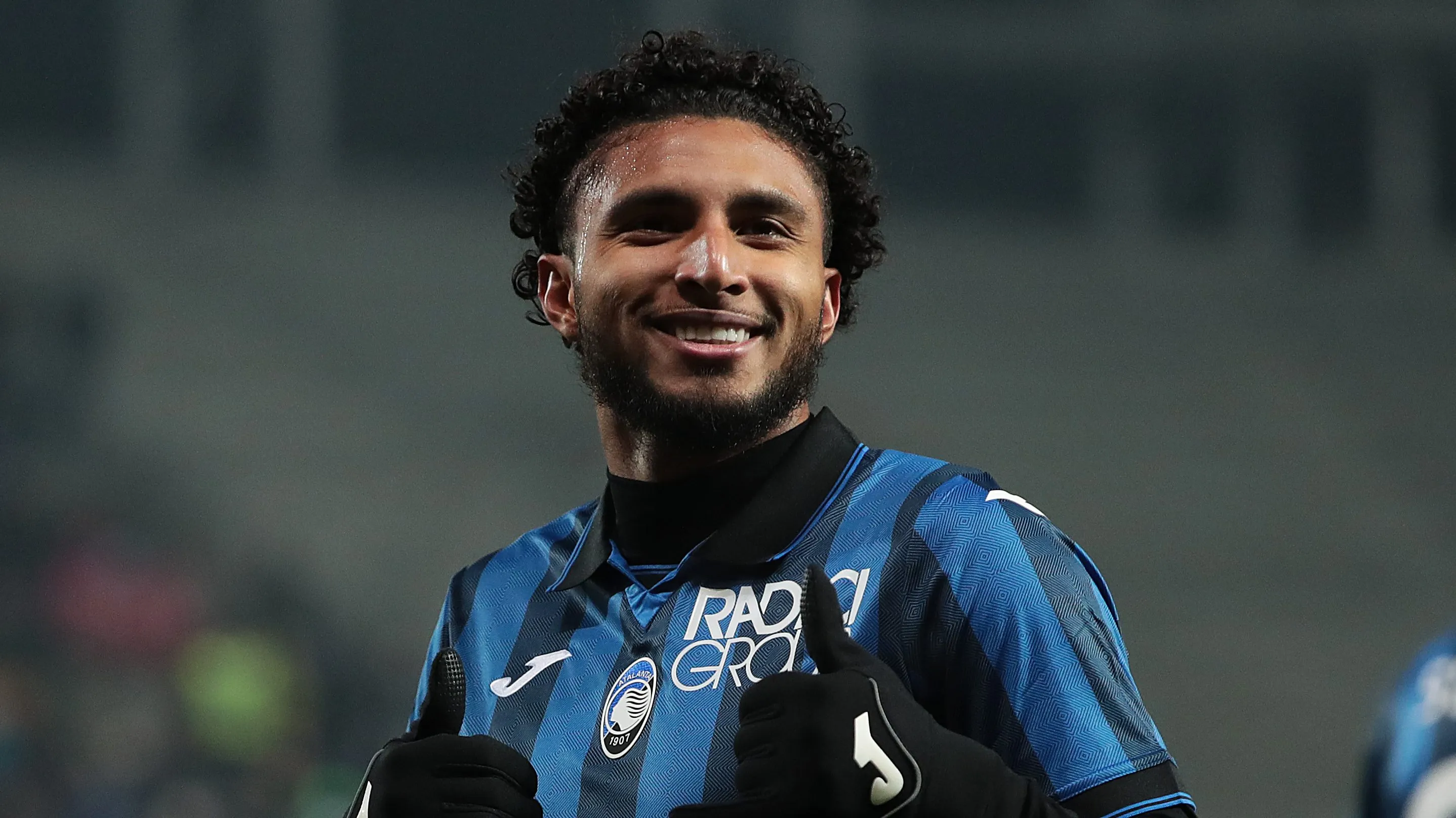 Éderson durante partida pela Atalanta. (Photo by Emilio Andreoli/Getty Images)