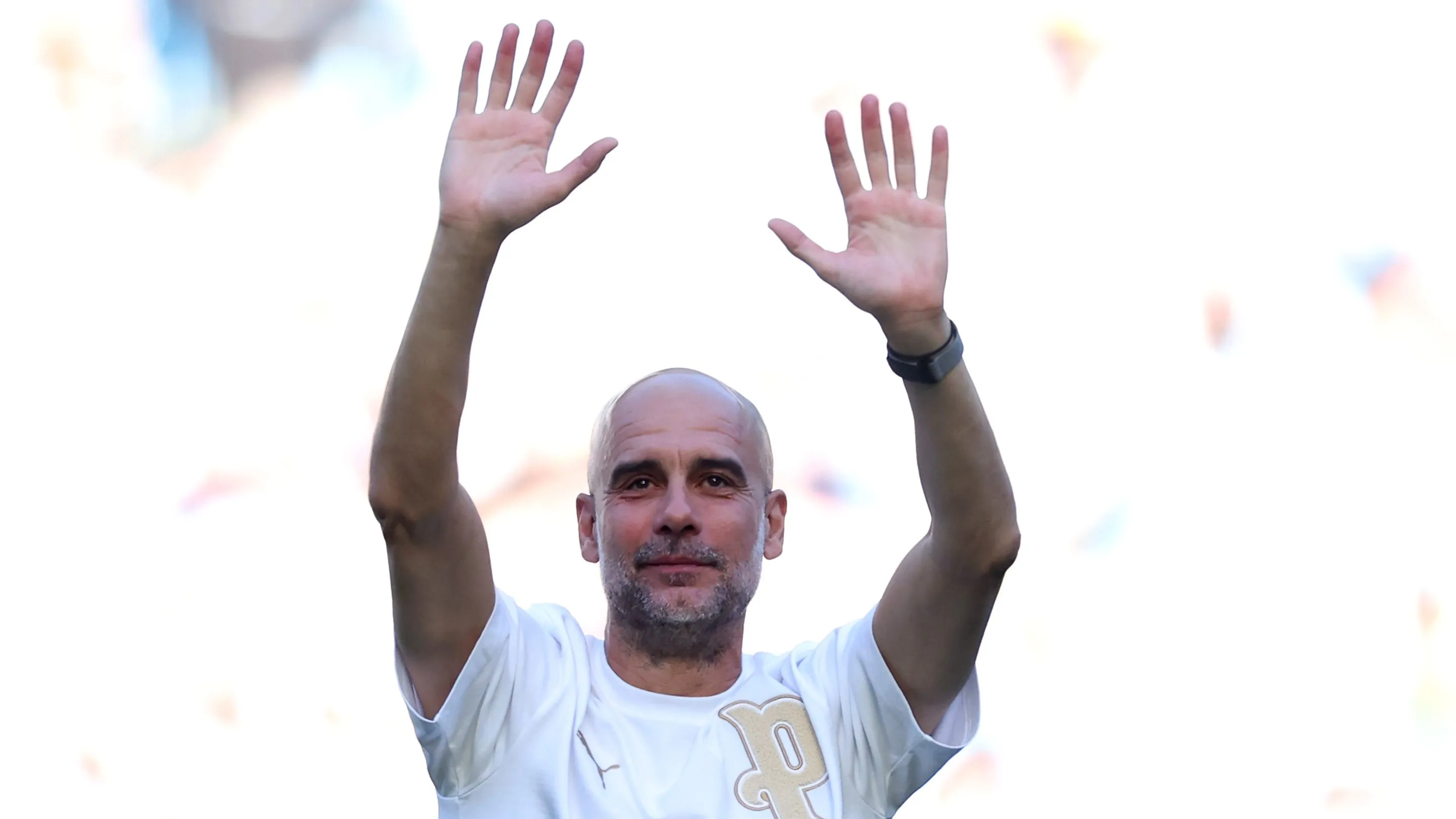 Guardiola foi assistir Marrocos x Escócia – Foto: Carl Recine/Getty Images.