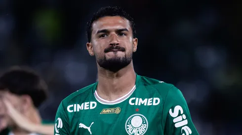 Jefte jogador do Palmeiras durante partida contra o Gremio no estadio Arena Barueri pelo campeonato Brasileiro A 2026. Foto: Ettore Chiereguini/AGIF
