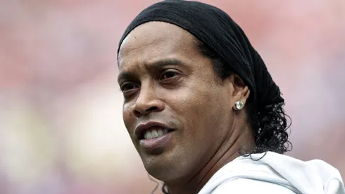 Ronaldinho Gaúcho durante cerimonia de encerramento no estadio Lujniki pelo campeonato Copa do Mundo 2018.
