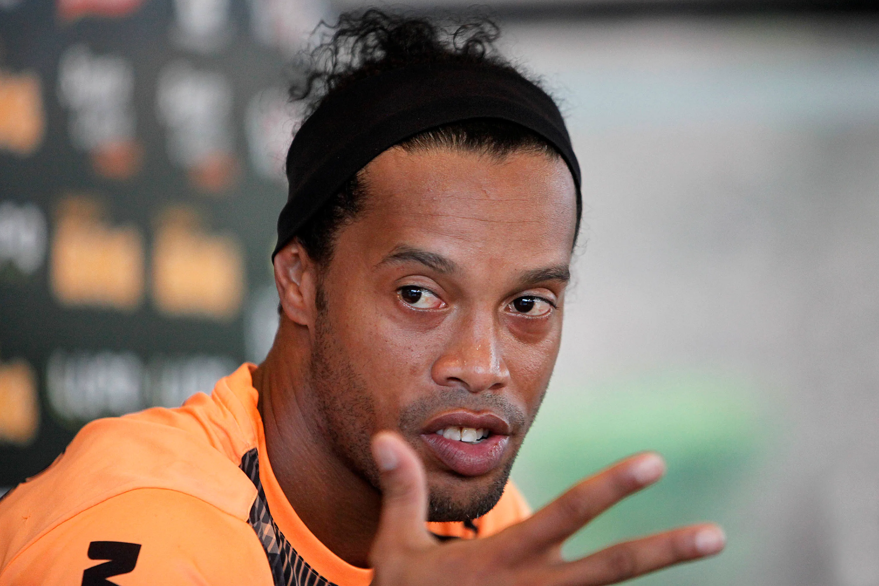 Ronaldinho Gaucho. Coletiva de Imprensa do Atletico-MG no CT Cidade do Galo. 23 de Julho de 2013, Vespasiano, Minas Gerais, Brasil. Foto: Wagner Meier/AGIF