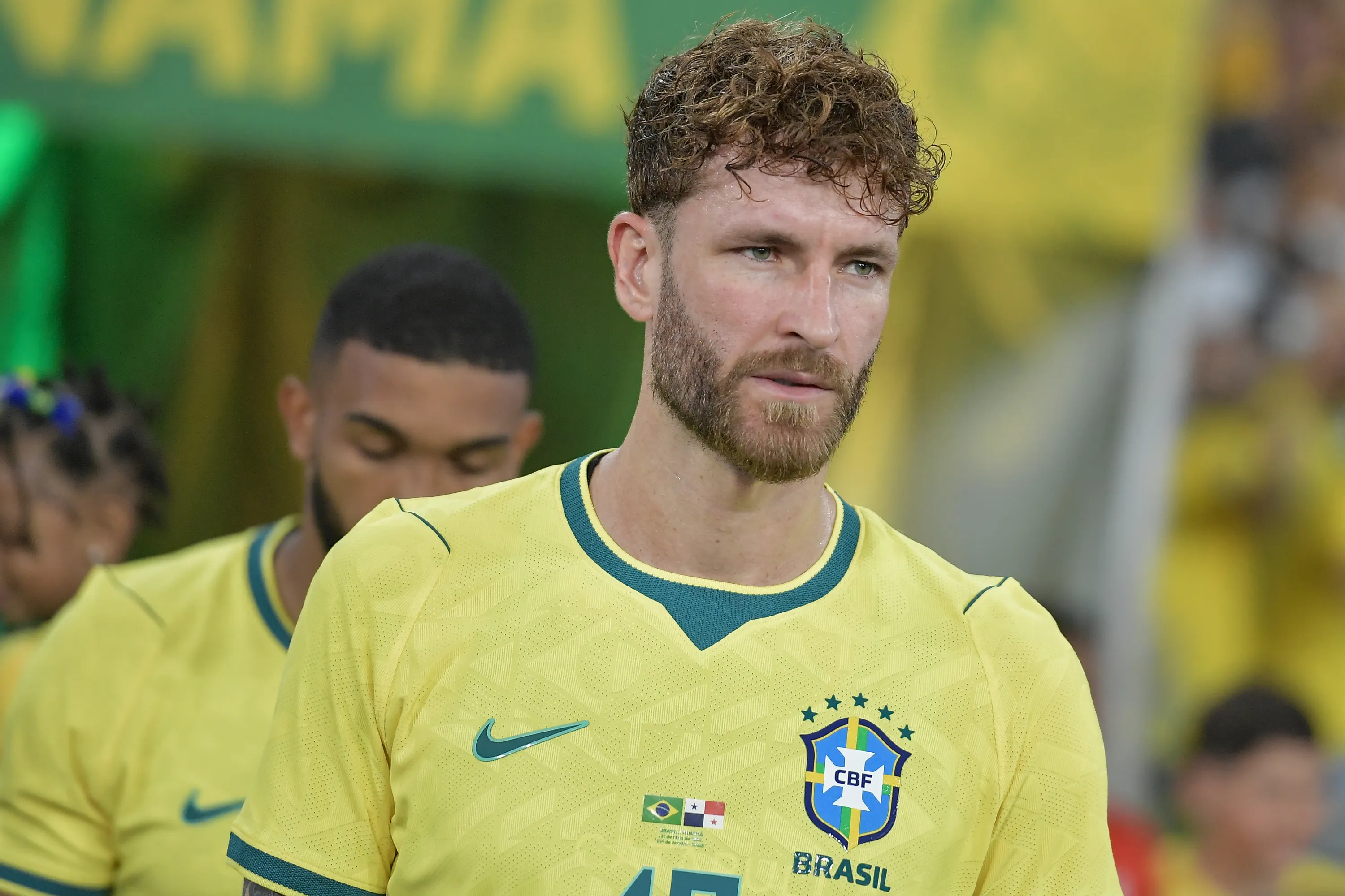 RJ – RIO DE JANEIRO – 31/05/2026 – AMISTOSO, SELECAO BRASILEIRA X PANAMA – Leo Pereira jogador do Selecao Brasileira durante partida contra o Panama no estadio Maracana pelo campeonato Amistoso. Foto: Thiago Ribeiro/AGIF