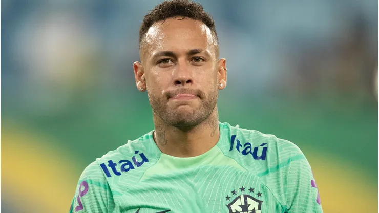 Neymar durante treinamento da Seleção Brasileira em 2023.