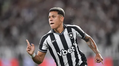RJ – RIO DE JANEIRO – 29/01/2026 – BRASILEIRO A 2026, BOTAFOGO X CRUZEIRO – Matheus Martins jogador do Botafogo comemora seu gol durante partida contra o Cruzeiro no estadio Engenhao pelo campeonato Brasileiro A 2026. Foto: Thiago Ribeiro/AGIF