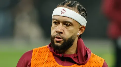 Memphis Depay jogador do Corinthians durante aquecimento antes da partida contra o Atletico-MG no estadio Arena Corinthians pelo campeonato Brasileiro A 2026.