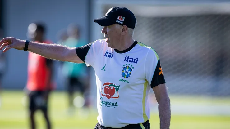 Carlo Ancelotti head coach of Brazil gives instruction to players during training at Columbia Park Training Facility on June 3, 2026 in Morristown, New Jersey. (Photo by Ira L. Black/Getty Images)
