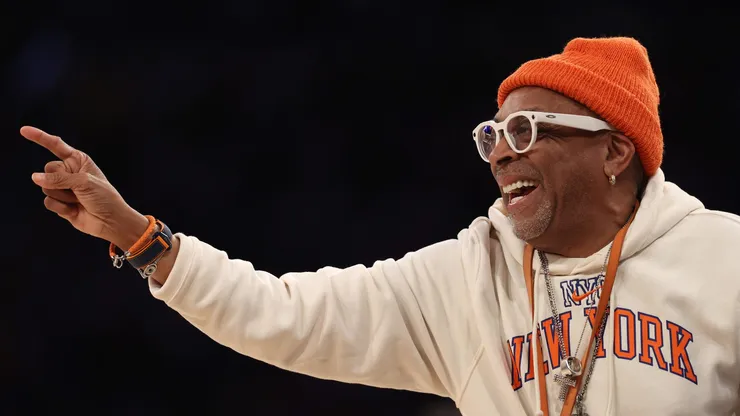 Spike Lee marcou presença em treino da Seleção Brasileira. Foto: Pamela Smith/Getty Images