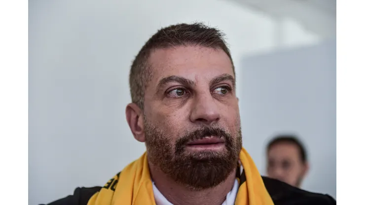 RJ - RIO DE JANEIRO - 11/11/2023 - VASCO, ELEICAO PARA PRESIDENTE - Pedrinho, candidato da chapa Sempre Vasco, durante a eleicao a qual elege o Presidente do Vasco da Gama para o Trienio 2024 a 2026, realizada na Sede do Calabouco, centro do Rio de janeiro. Foto: Thiago Ribeiro/AGIF