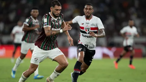 Andre Silva jogador do Sao Paulo durante partida contra o Fluminense no estadio Maracana pelo campeonato Brasileiro A 2026. Foto: Jorge Rodrigues/AGIF