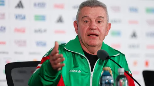 Javier Aguirre, técnico do México em entrevista coletiva. Foto: Carl Recine/Getty Images