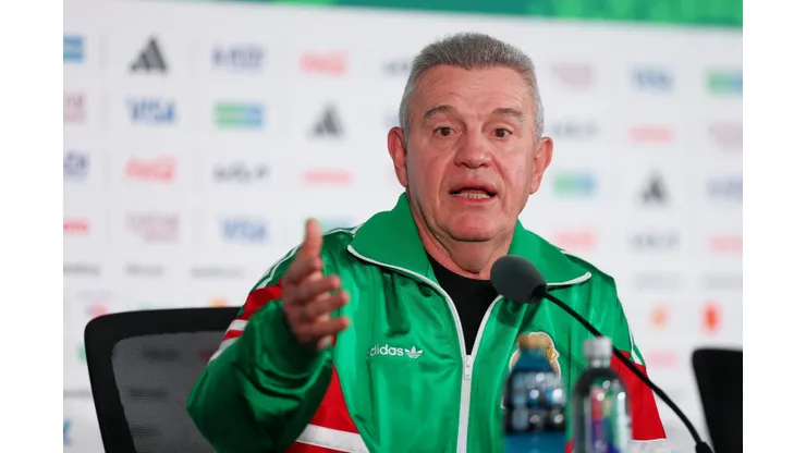Javier Aguirre, técnico do México em entrevista coletiva. Foto: Carl Recine/Getty Images