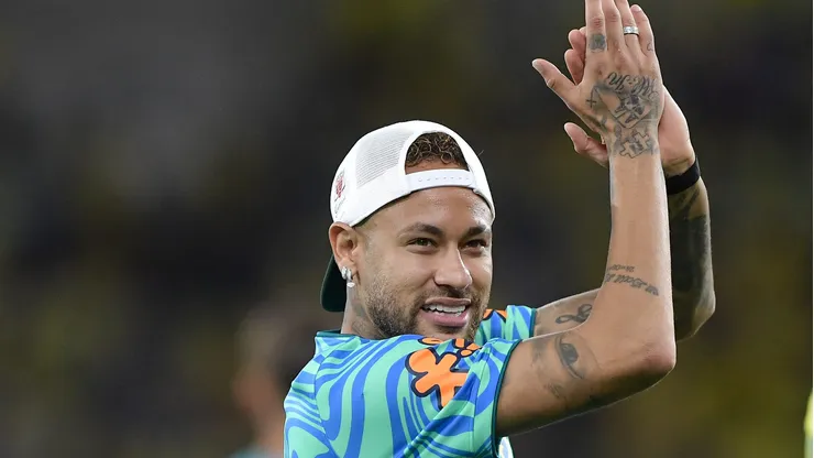 RJ - RIO DE JANEIRO - 31/05/2026 - AMISTOSO, SELECAO BRASILEIRA X PANAMA - Neymar jogador do Selecao Brasileira comemoram vitoria ao final da partida contra o Panama no estadio Maracana pelo campeonato Amistoso. Foto: Thiago Ribeiro/AGIF