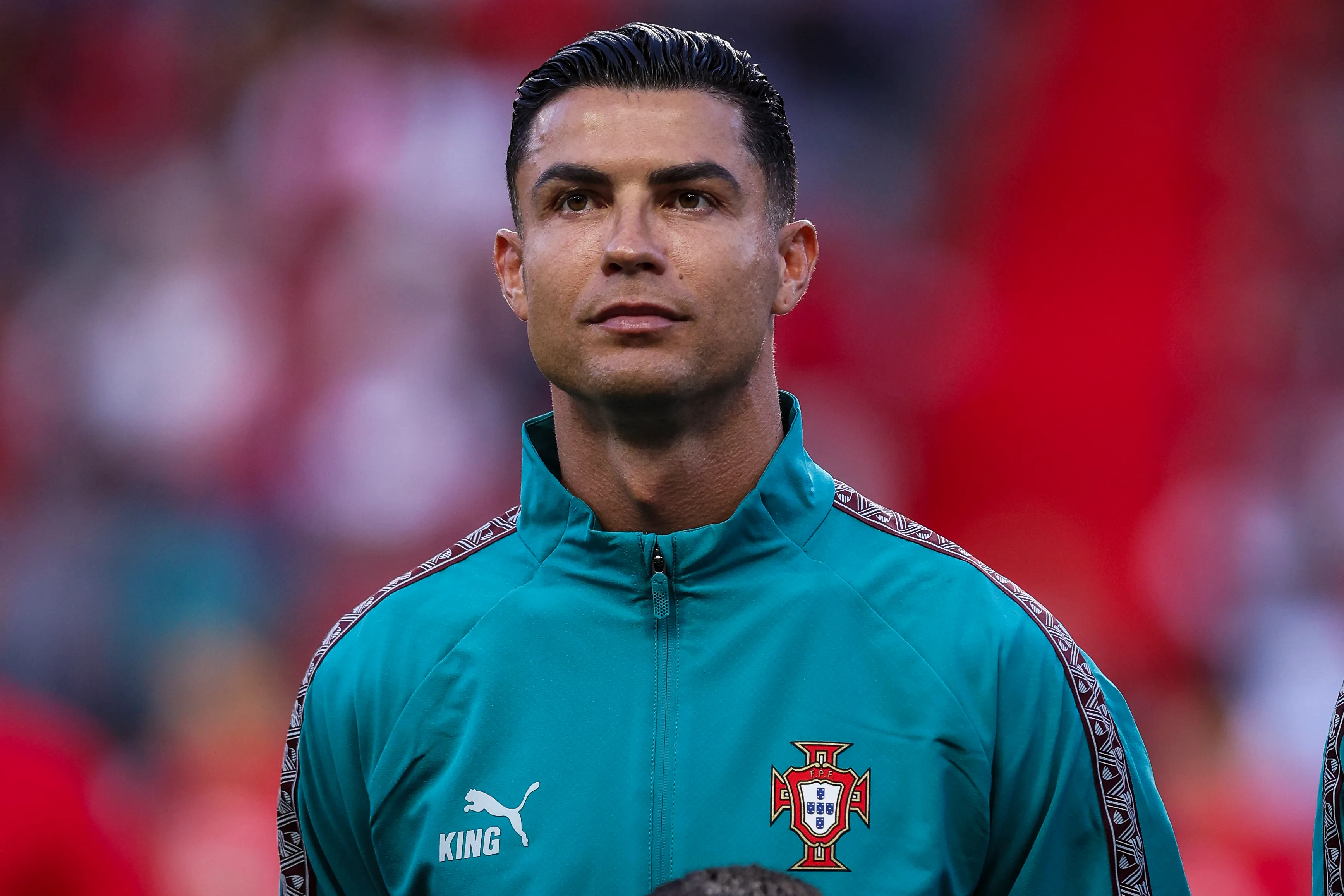 LEIRIA, PORTUGAL – JUNE 10: Cristiano Ronaldo of Portugal during the International Friendly match between Portugal and Nigeria at Estadio Dr Magalhaes Pessoa on June 10, 2026 in Leiria, Portugal. (Photo by Carlos Rodrigues/Getty Images)