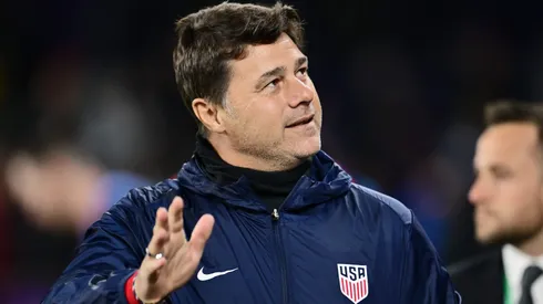 ORLANDO, FLORIDA – JANUARY 22: Head coach Mauricio Pochettino of the United States waves to fans prior to a game against the Costa Rica at Inter&Co Stadium on January 22, 2025 in Orlando, Florida. (Photo by Julio Aguilar/Getty Images)