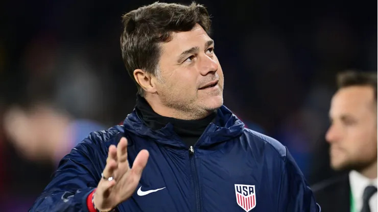ORLANDO, FLORIDA - JANUARY 22: Head coach Mauricio Pochettino of the United States waves to fans prior to a game against the Costa Rica at Inter&Co Stadium on January 22, 2025 in Orlando, Florida. (Photo by Julio Aguilar/Getty Images)