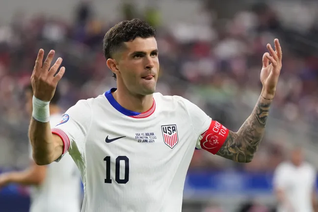 Christian Pulisic durante Copa América de 2024. (Photo by Sam Hodde/Getty Images)