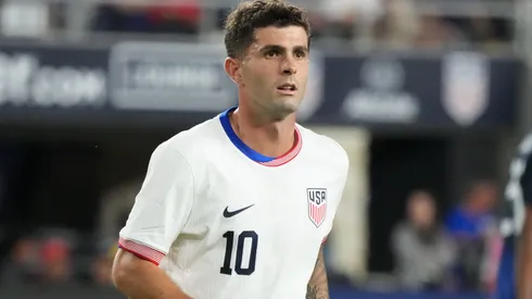 Pulisic durante amistoso contra o Japão em 2025.