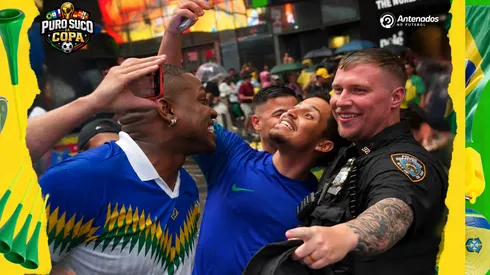 Brasileiros tomaram conta da Times Square – Foto: Reprodução/X.