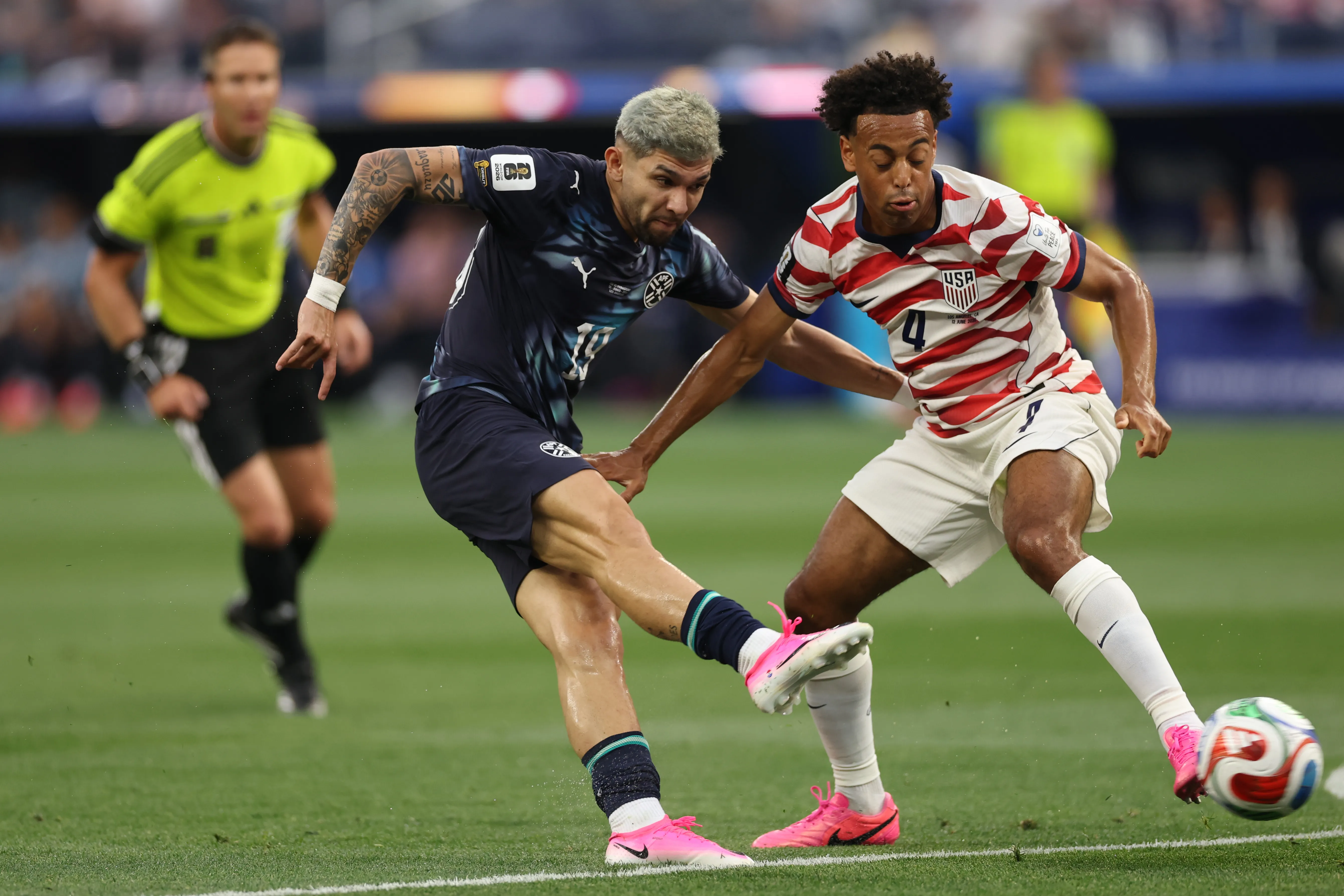 Enciso se pronunciou após a derrota de Paraguai – Foto: Stu Forster/Getty Images.