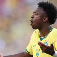 Travis Scott viraliza ao comemorar gol de Vini Jr.