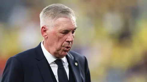 EAST RUTHERFORD, NEW JERSEY – JUNE 13: Carlo Ancelotti, Head Coach of Brazil, reacts after the 1-1 draw during the FIFA World Cup 2026 Group C match between Brazil and Morocco at New York New Jersey Stadium on June 13, 2026 in East Rutherford, New Jersey. (Photo by Dan Mullan/Getty Images)