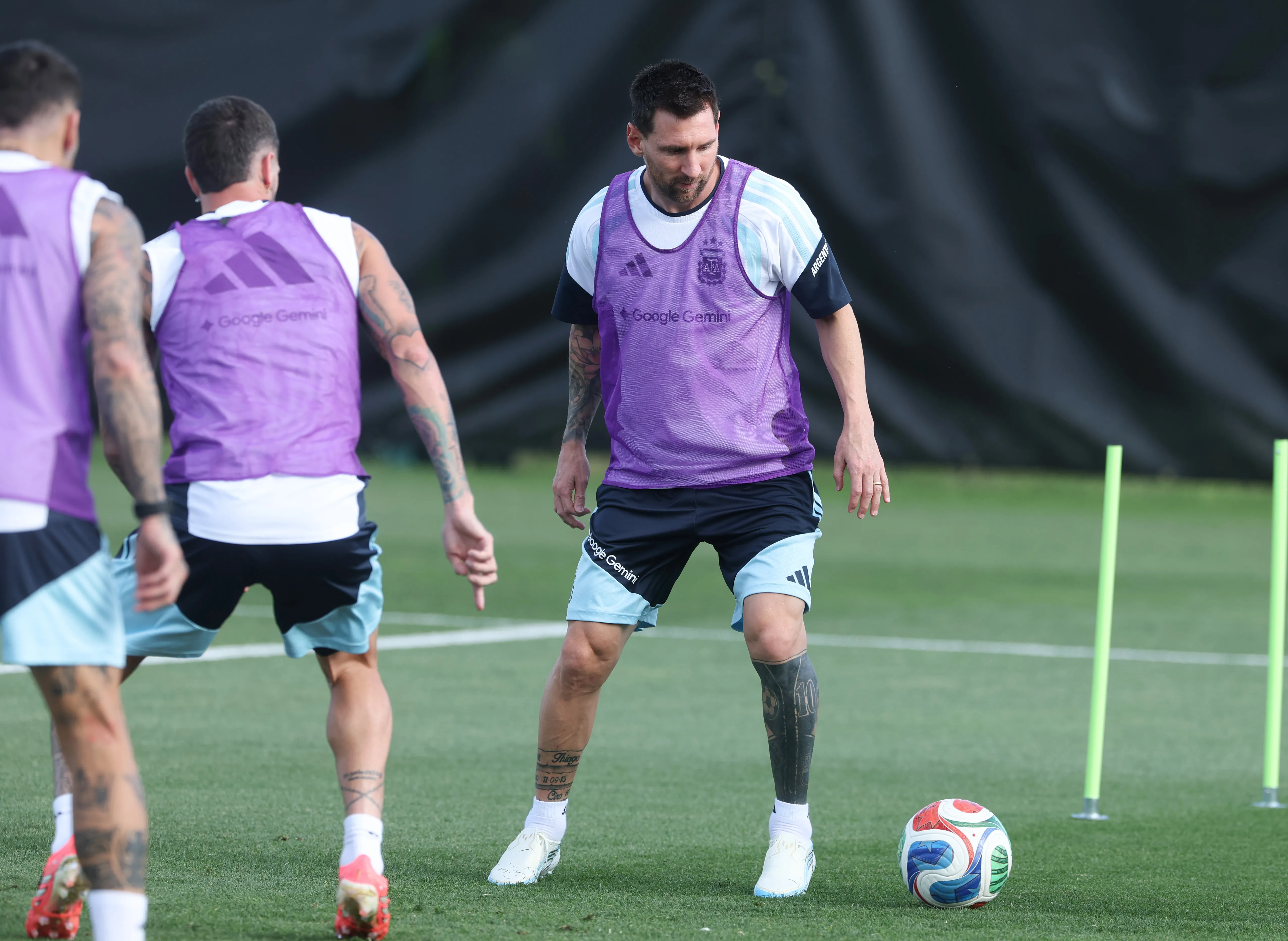 KANSAS CITY, KANSAS – JUNE 12: Lionel Messi #10 of Argentina in training  at Compass Minerals National Performance Center on June 12, 2026 in Kansas City, Kansas. (Photo by Richard Pelham/Getty Images)