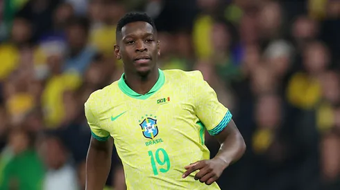 Luiz Henrique, do Brasil, durante a partida amistosa internacional entre Brasil e Senegal no Emirates Stadium, em 15 de novembro de 2025, em Londres, Inglaterra. (Foto de Harry Murphy/Getty Images)