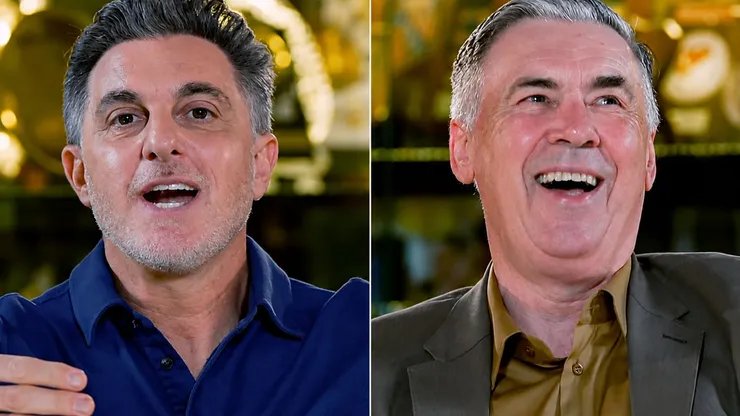 Huck defende Ancelotti, técnico da Seleção Brasileira Foto: Reprodução TV Globo