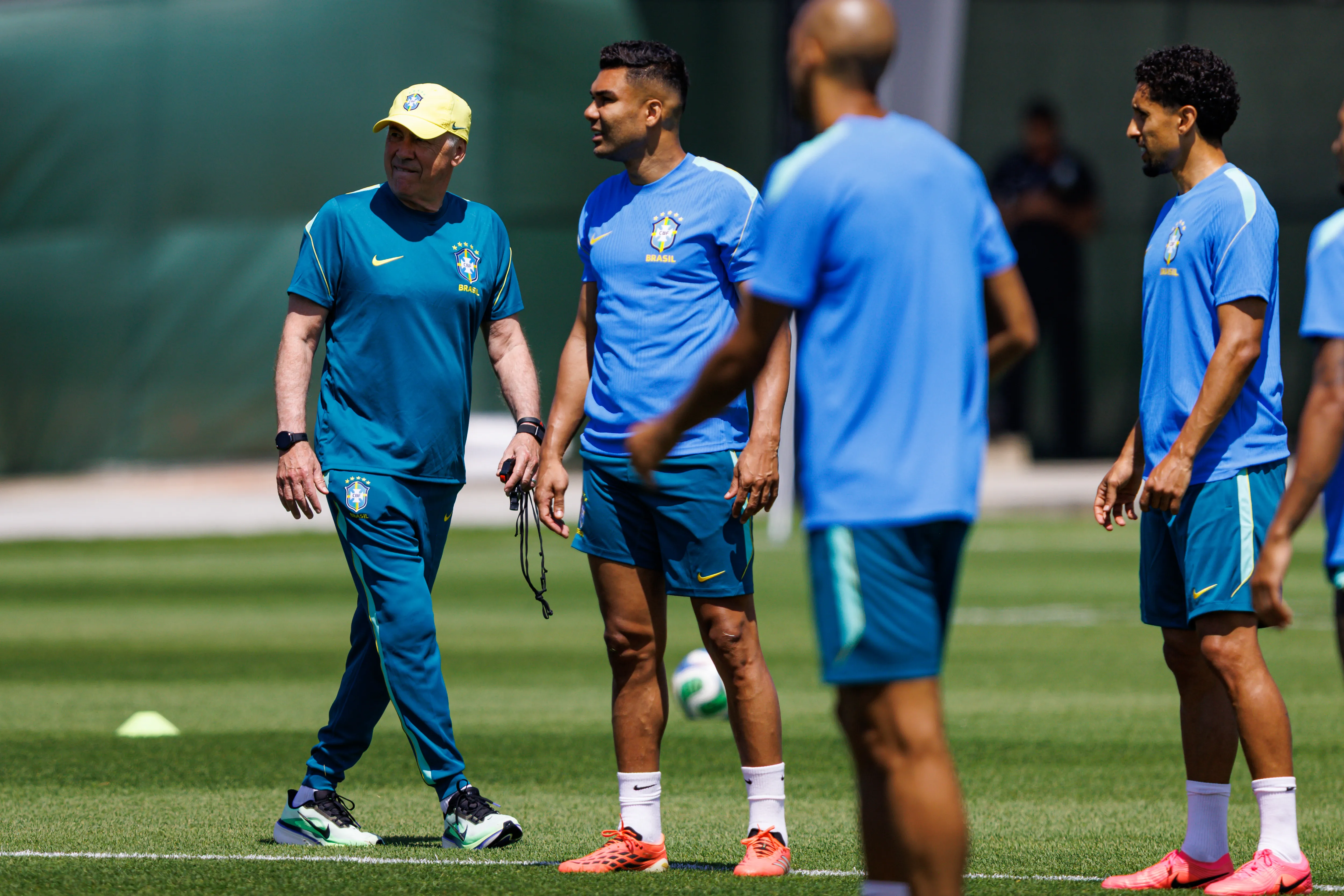 ESTADOS UNIDOS – NOVA JERSEY – 12/06/2026 – SELECAO BRASILEIRA, TREINO – Carlo Ancelotti tecnico do Selecao Brasileira durante treino no Centro de Treinamento CT Columbia Park. Foto: Rodolfo Buhrer/AGIF