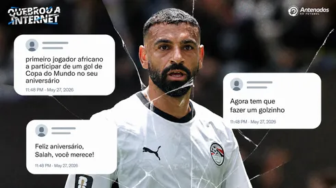 Mohamed Salah durante confronto contra a Bélgica na Copa de 2026.