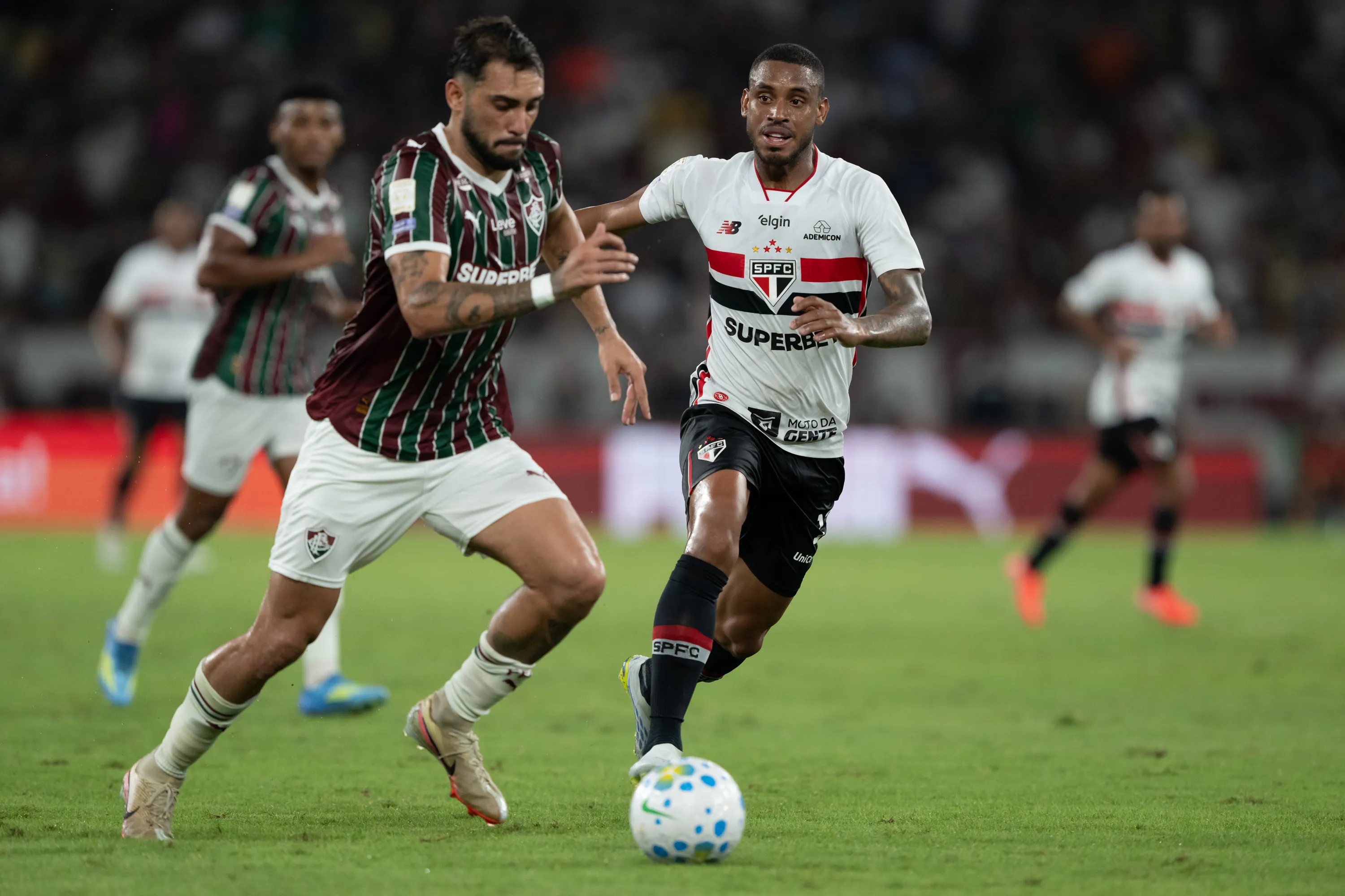 RJ – RIO DE JANEIRO – 16/05/2026 – BRASILEIRO A 2026, FLUMINENSE X SAO PAULO – Andre Silva jogador do Sao Paulo durante partida contra o Fluminense no estadio Maracana pelo campeonato Brasileiro A 2026. Foto: Jorge Rodrigues/AGIF