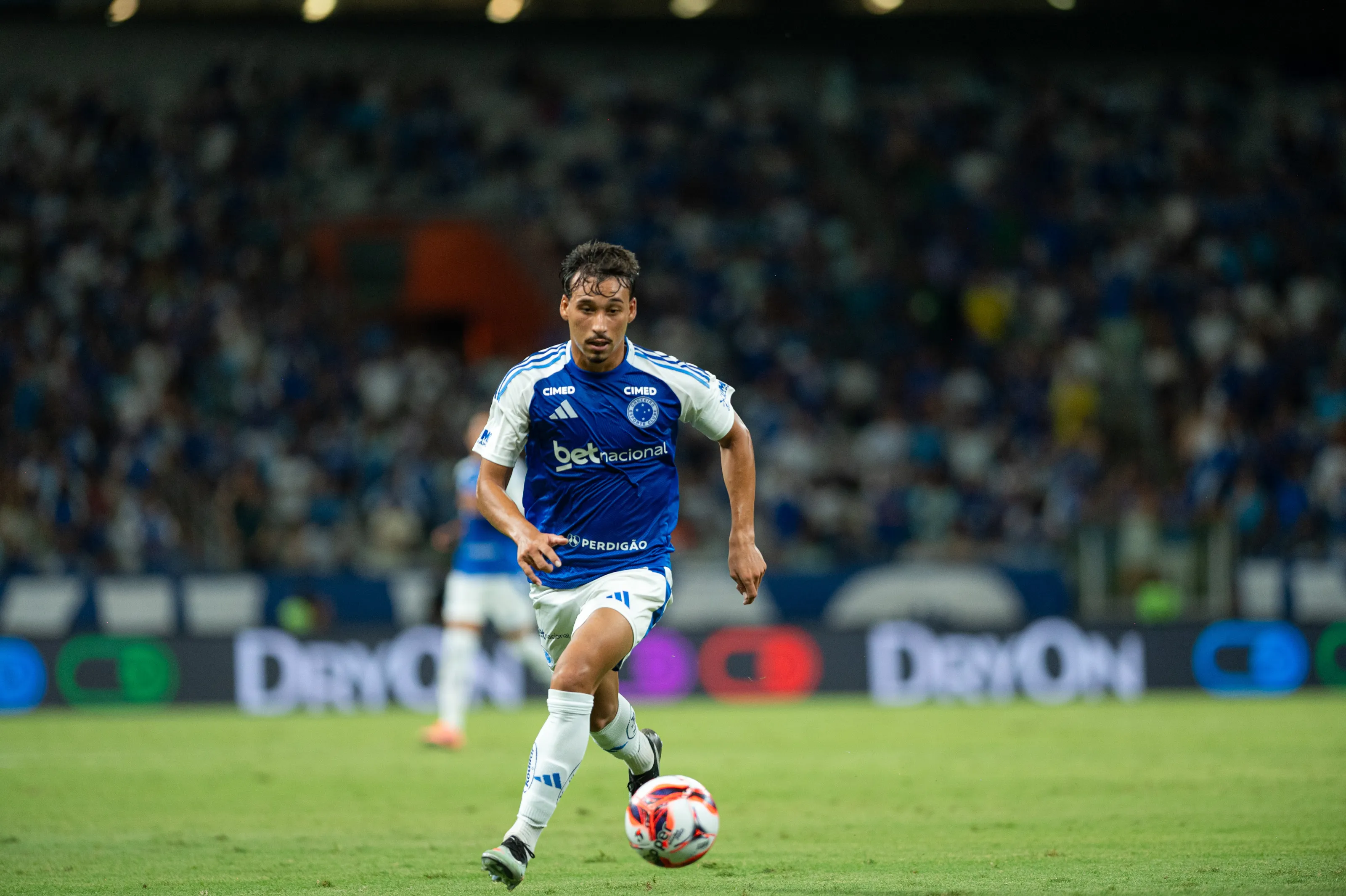 Japa durante partida contra o Pouso Alegre no Campeonato Mineiro de 2026. Foto: Alessandra Torres/AGIF