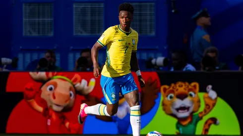 Vini Jr em Brasil x Marrocos na Copa do Mundo. Foto: Rodolfo Buhrer/AGIF