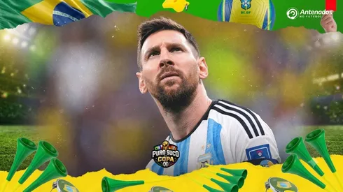 Messi foi exaltado por torcedores antes da estreia. (Photo by Christian Alvarenga/Getty Images)
