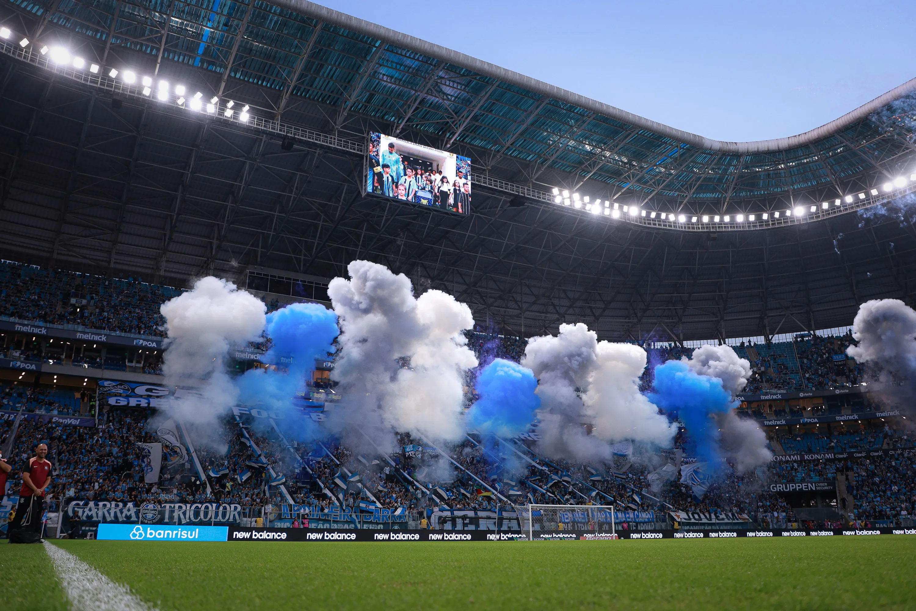 Vista geral do estadio Arena do Gremio para partida entre Gremio e Corinthians pelo campeonato Brasileiro A 2026. Foto: Maxi Franzoi/AGIF